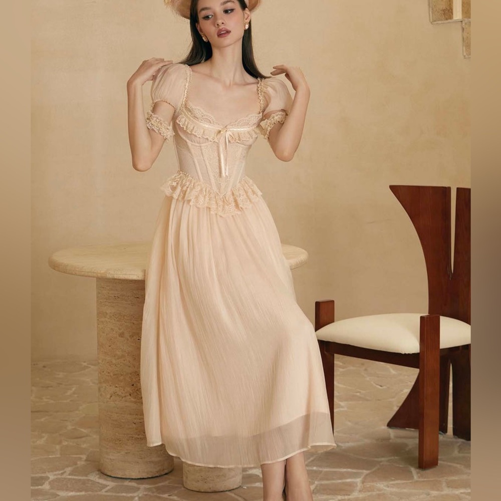 BNWT Lacemade Cheryl Lady Corset Dress XS/S (mislabeled XL)